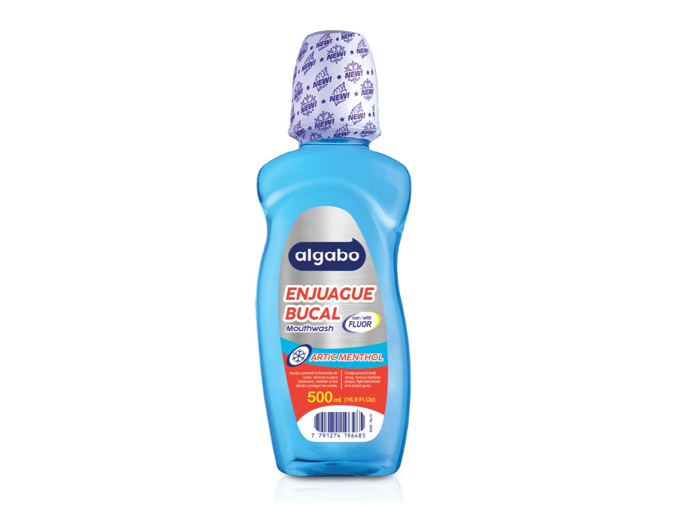 ALGABO ENJ BUCAL ARTIC MENTHOL X 500 ML