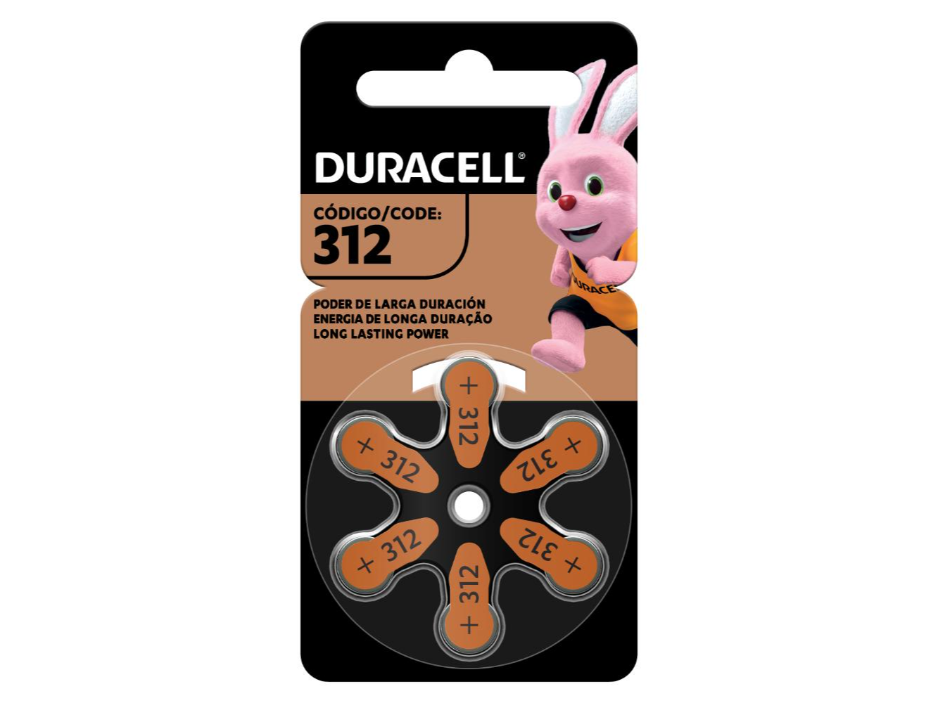 DURACELL AUDIFONO TMÑO 312 6U PIL