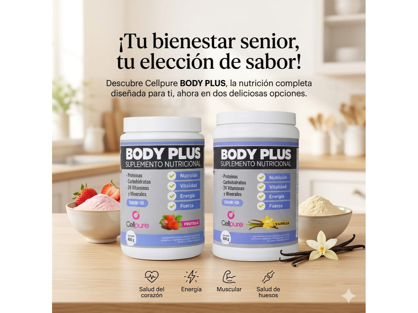 BODY PLUS POTE X 400 G FRUTILLA