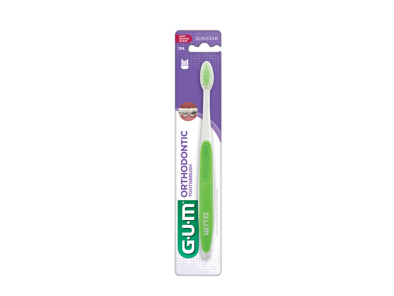 GUM CEPILLOS ESPECIALIDADES 124MG Orthodontic 4 hil.