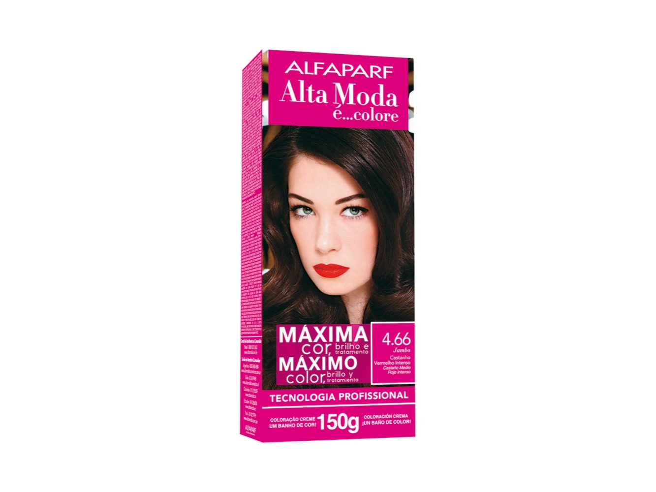 ALTA MODA E COLORE KIT 4.66 CASTAÑO VERMEJO INTENS