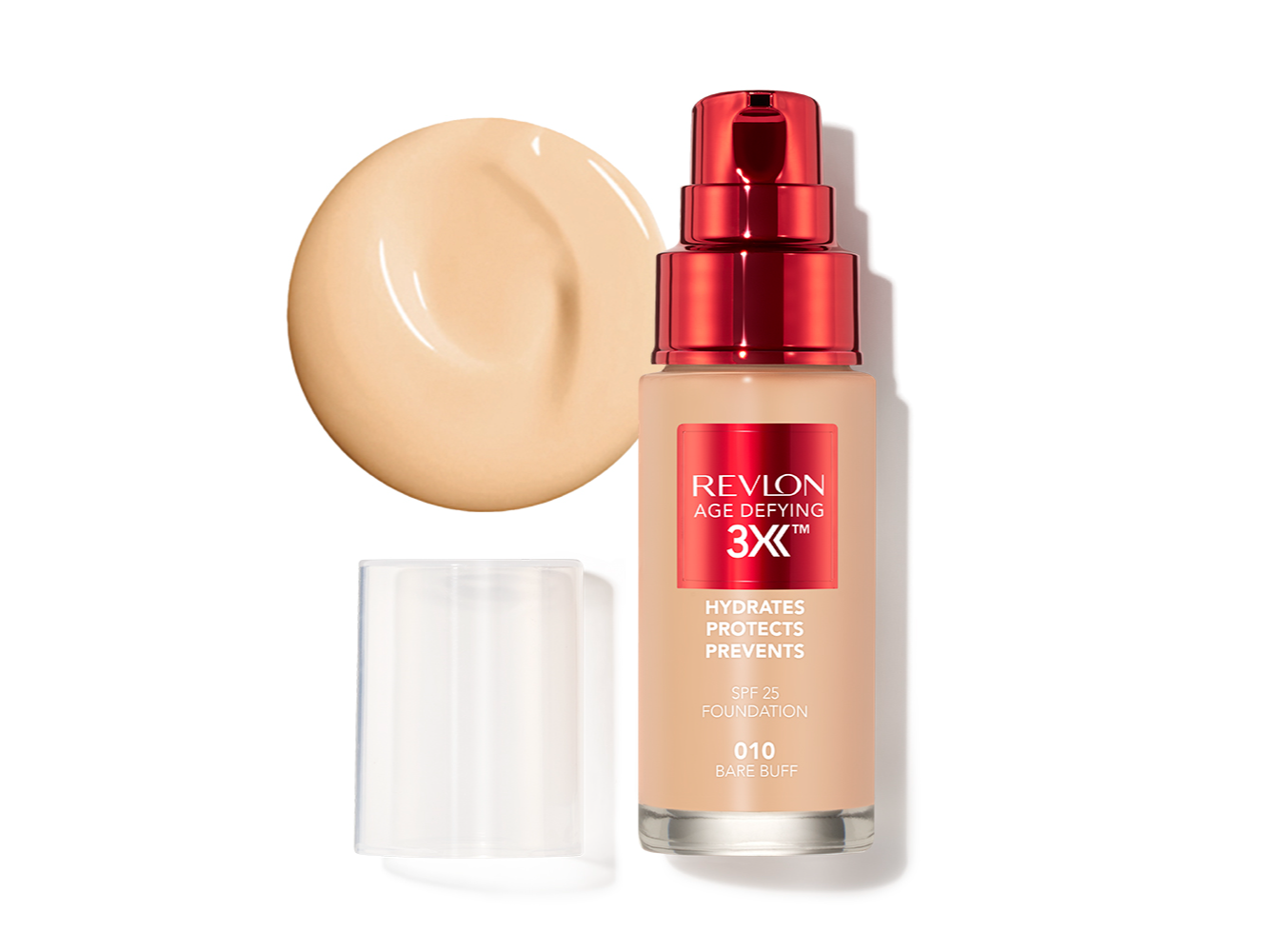 REVLON AGE DEFYING 3X BASE SPF25 BARE BUFF 010