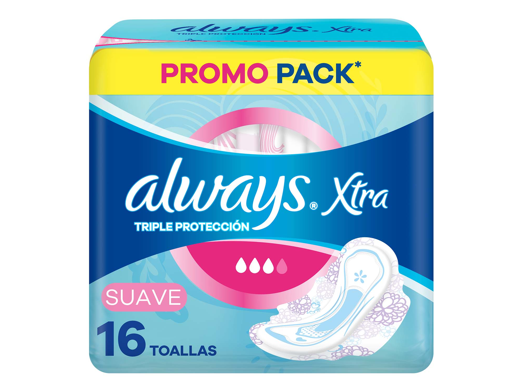 ALWAYS MAXI PROTEC SUAVE 16 UN TOA HIG