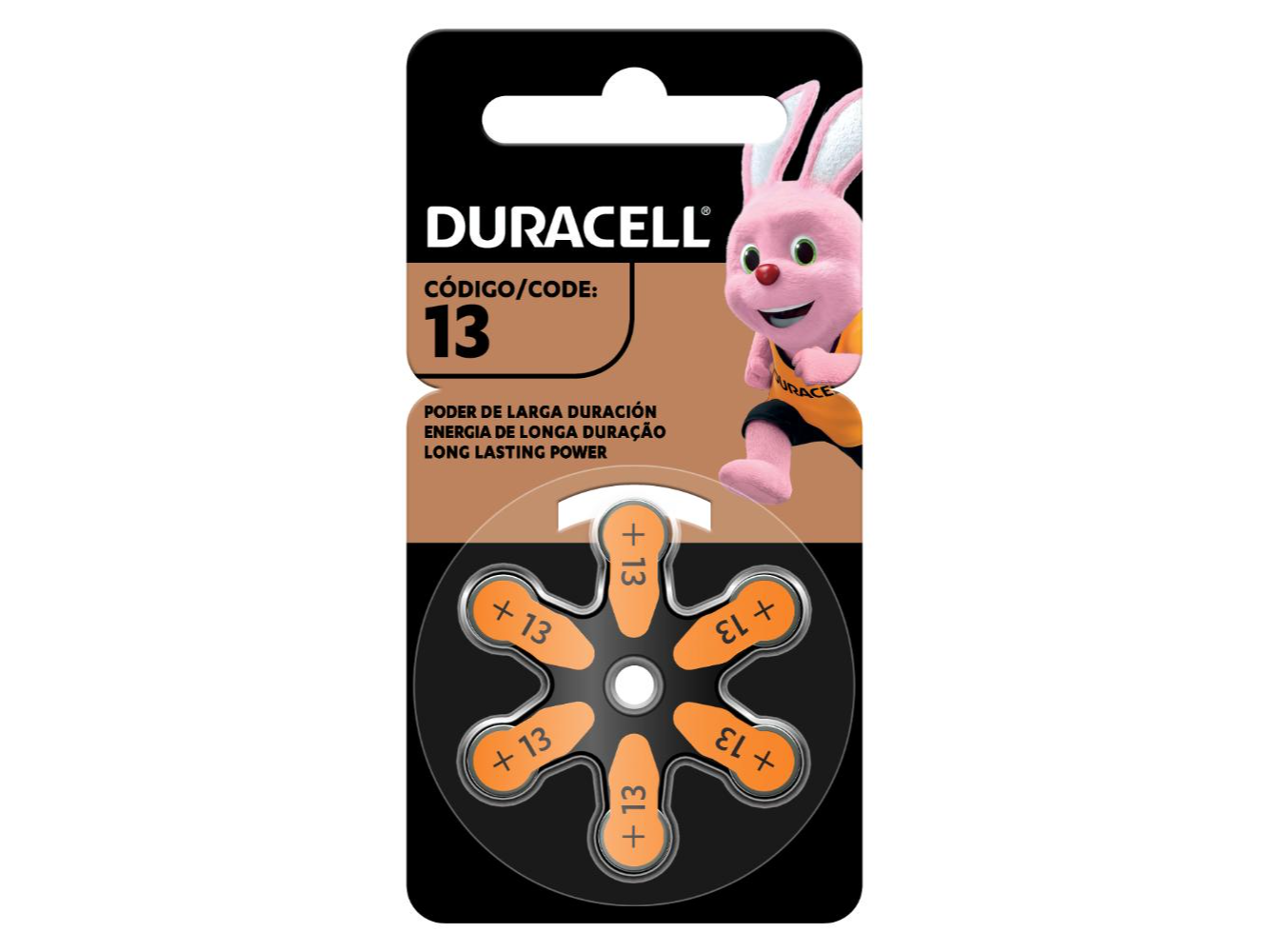 DURACELL AUDIFONO TMÑO 13 6U PIL