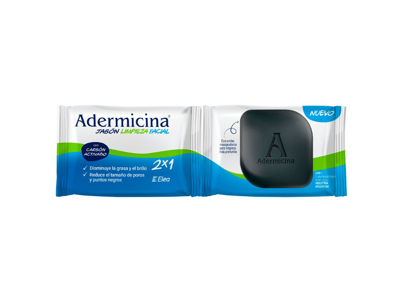 ADERMICINA JABON barra x 2 x 65 g