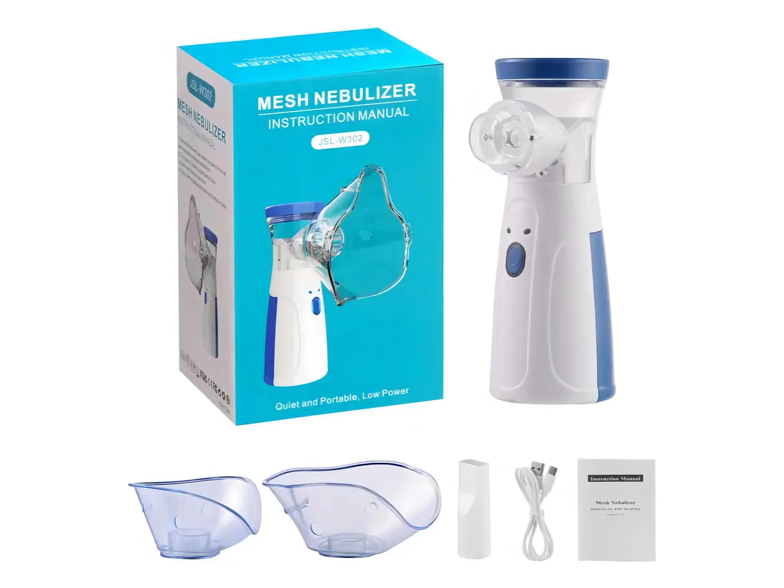 NEBULIZADOR ULTRASÓNICO PORTÁTIL MESH JSL W302 NIÑ