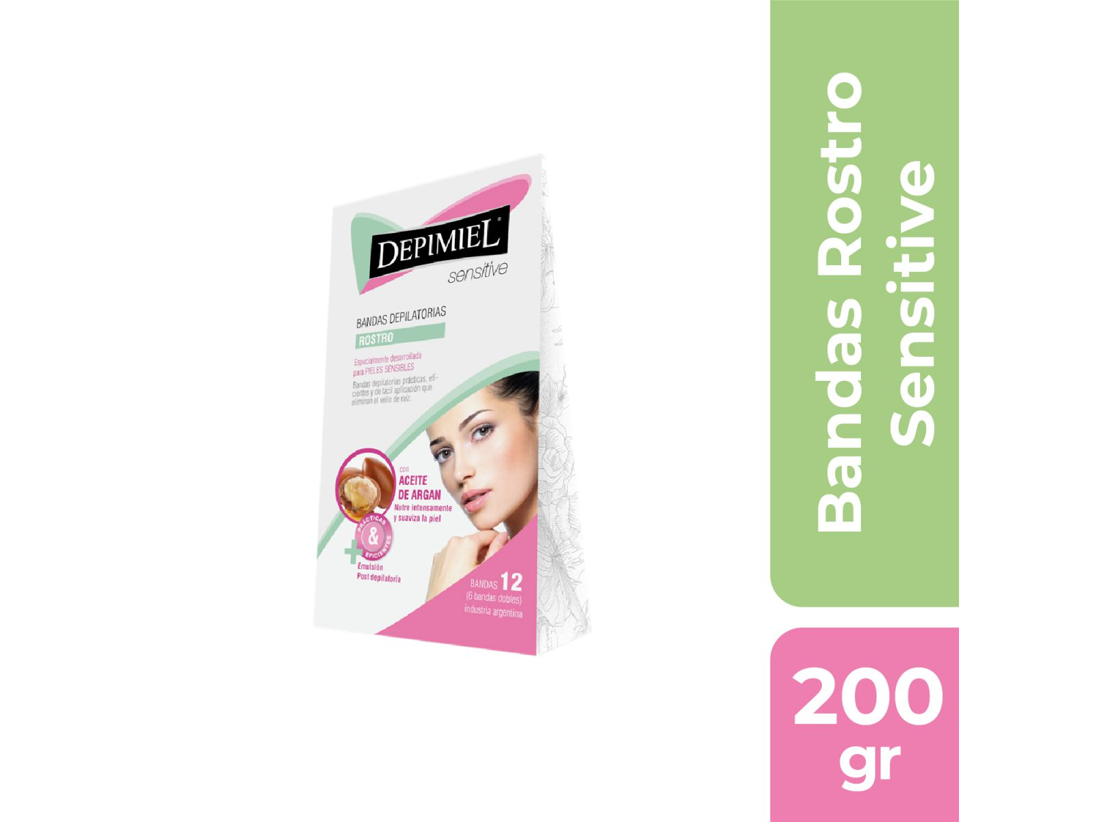DEPIMIEL BANDAS ROSTRO PIEL SENSI 12 DEP