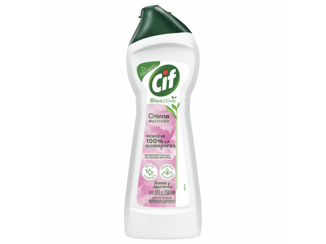 CIF LIMPIEZA CREMOSO X 375 G MULT BIOA. ROSAS/JAZ