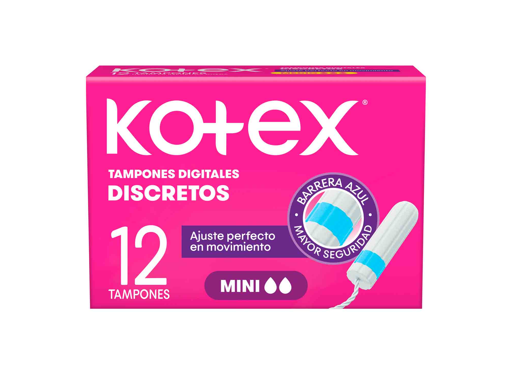 KOTEX MINI DIGITALES 12U TAM