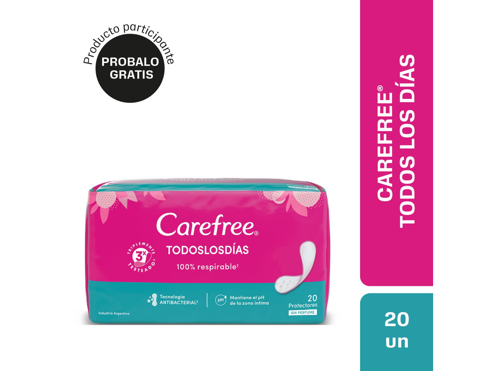 CAREFREE TODOS LOS DIAS x20 PRO DIA