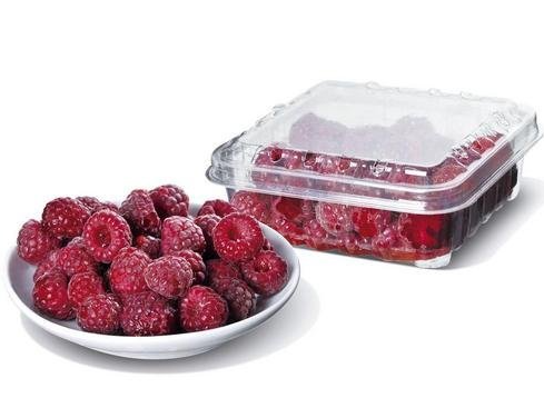 Frambuesas cubeta