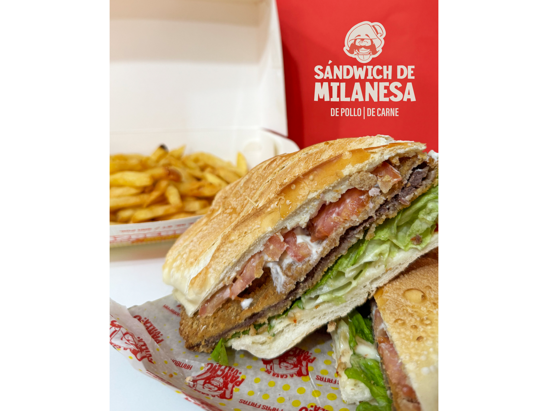 SANDWICH DE MILANESA de La Casa De Pancho Villa