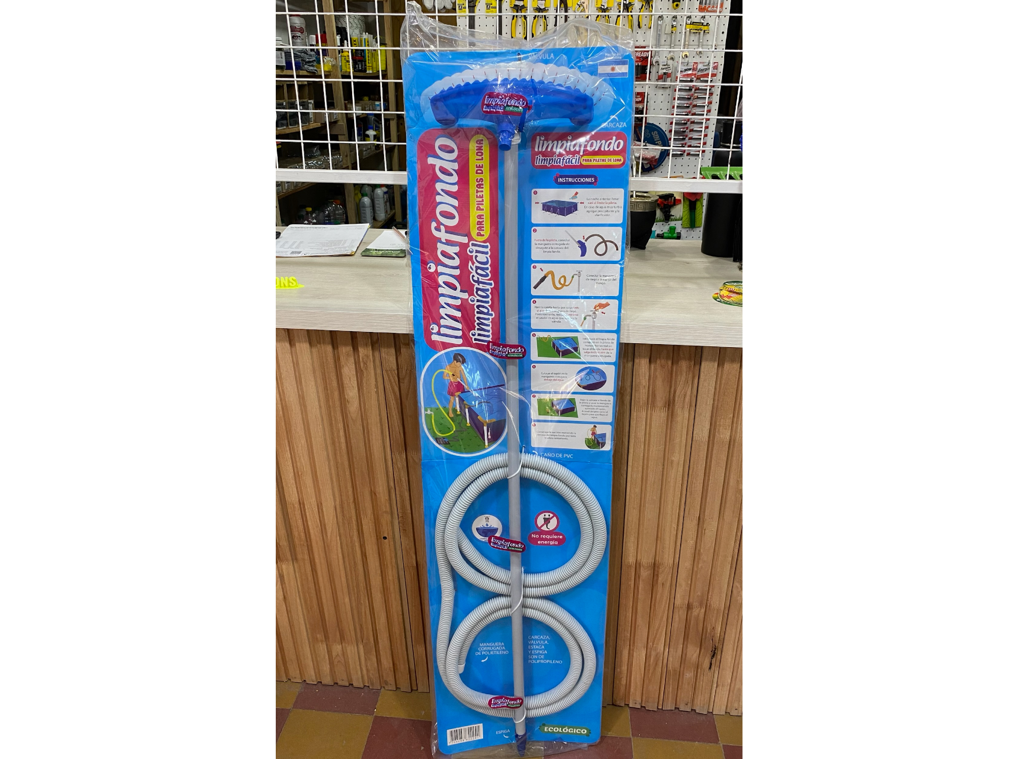 Limpia fondo p/pileta de lona