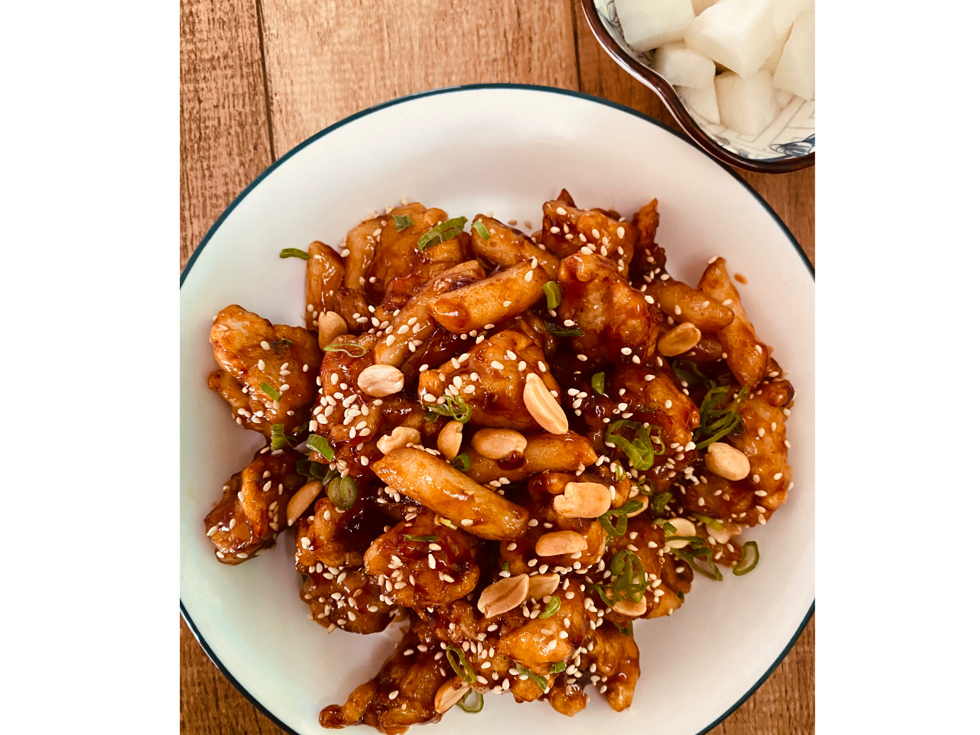 POLLO CON TTEOK SIN PICANTE