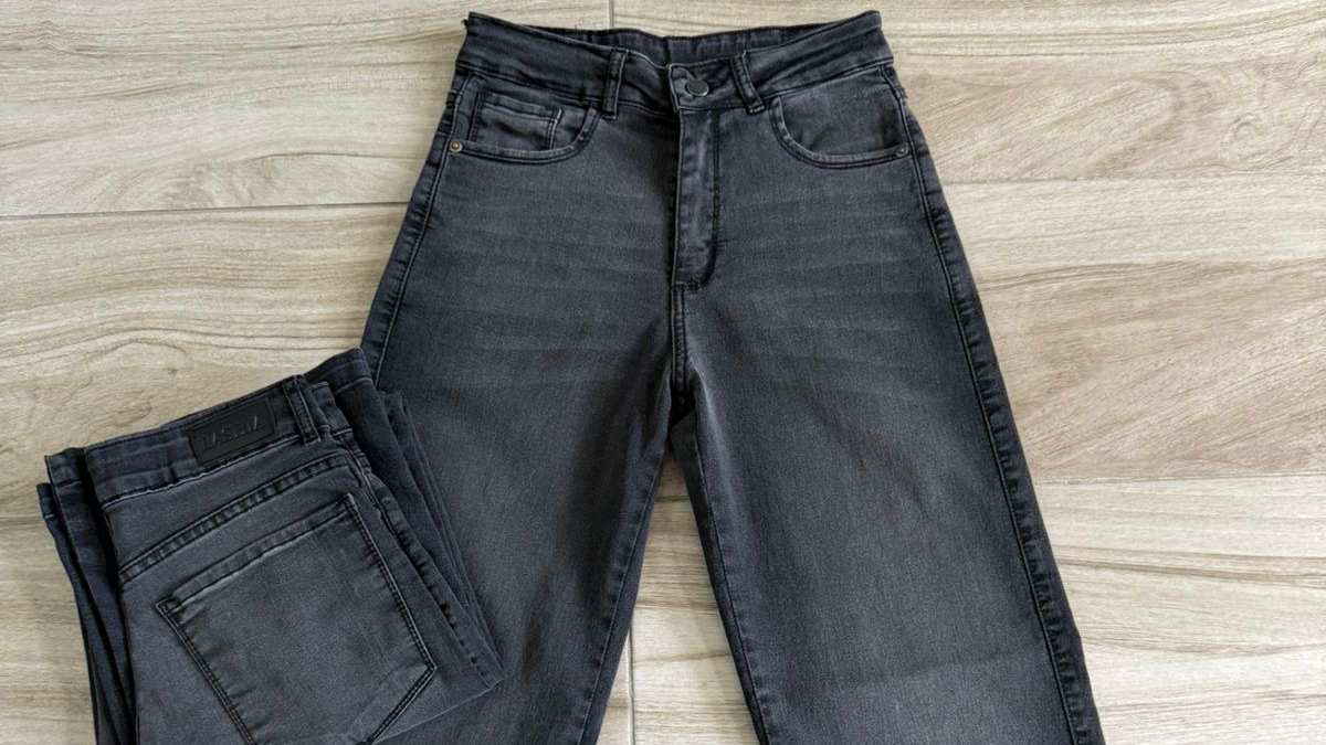 Jeans ~ oxford~ wid leg~ baggy~
