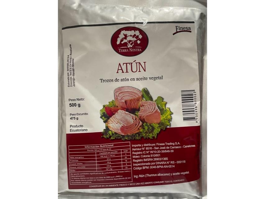 ATUN POUCH al AGUA - 500 GR