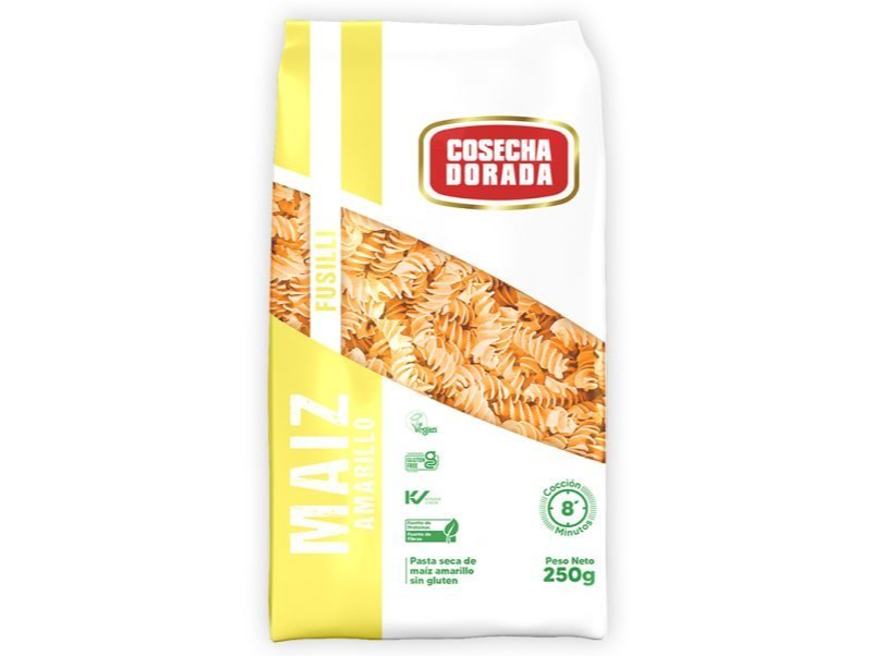 FUSILLI DE MAIZ AMARILLO - PAQ. 250 GRS