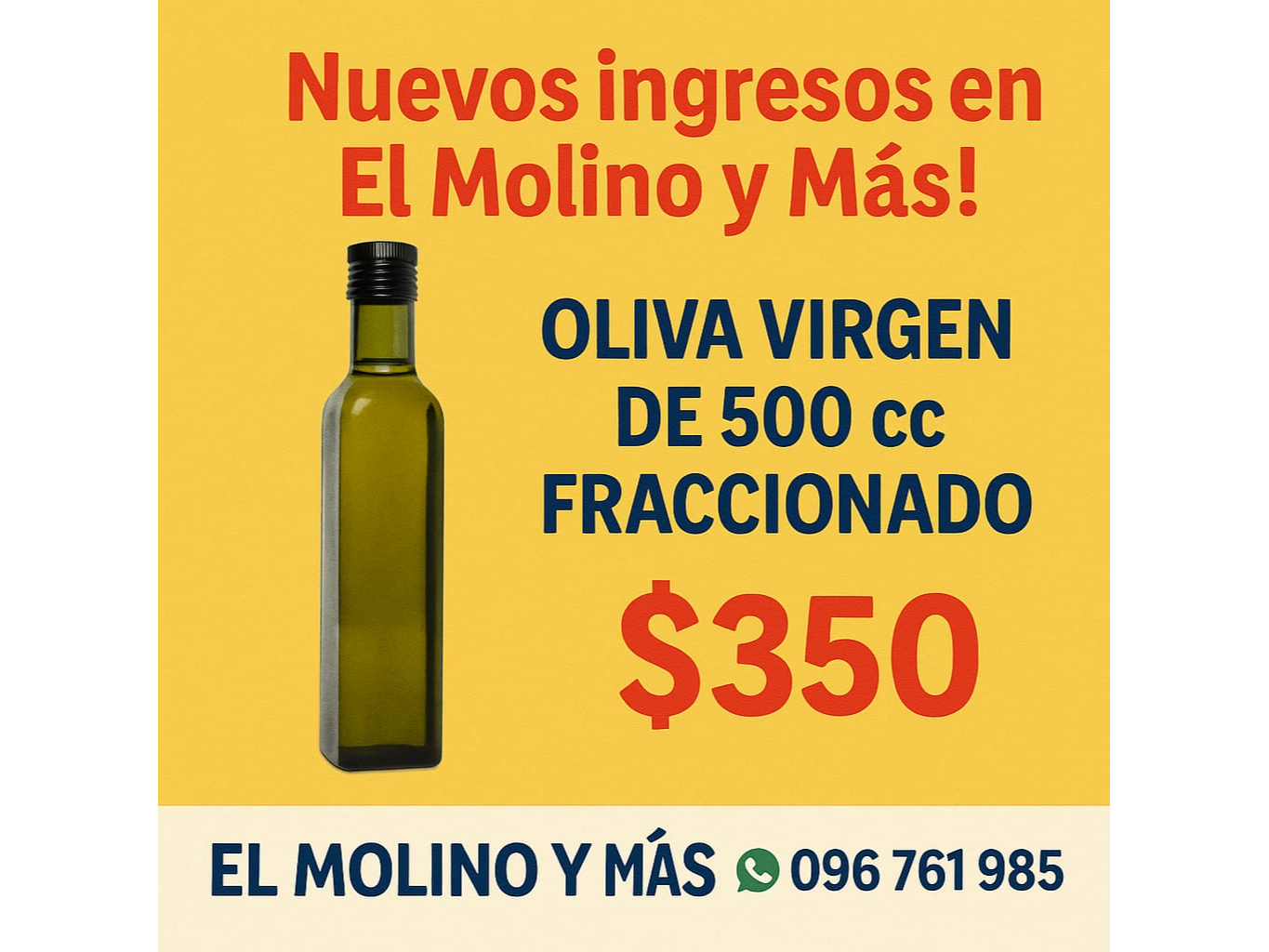 oliva virgen 500 cc fraccionado