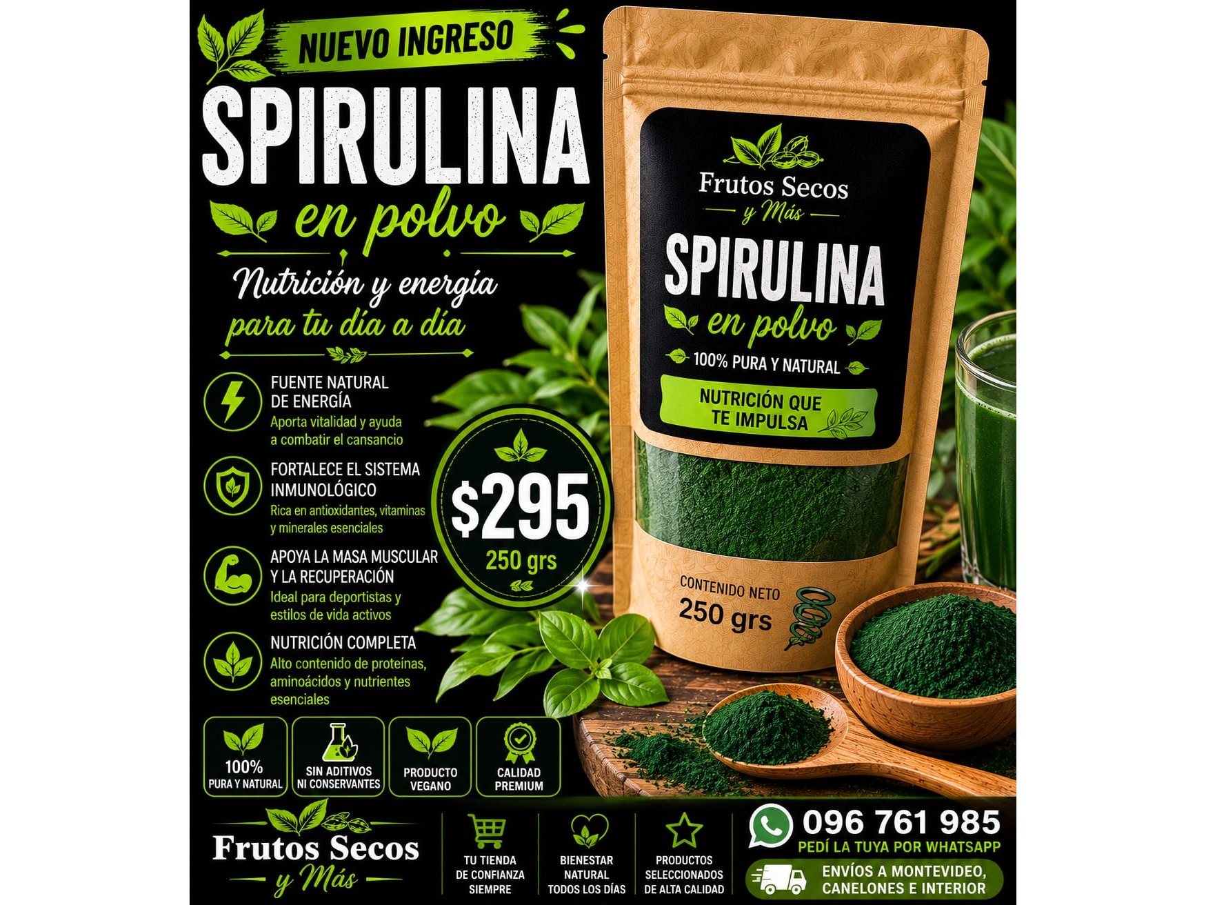 SPIRULINA 250GR