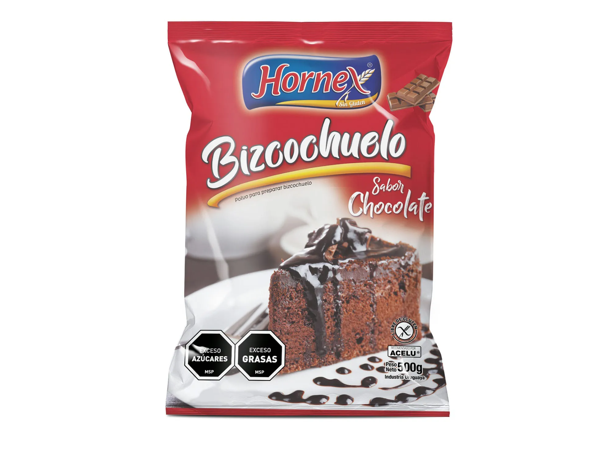 BIZCOCHUELO DE CHOCOLATE SIN GLUTEN 500GR