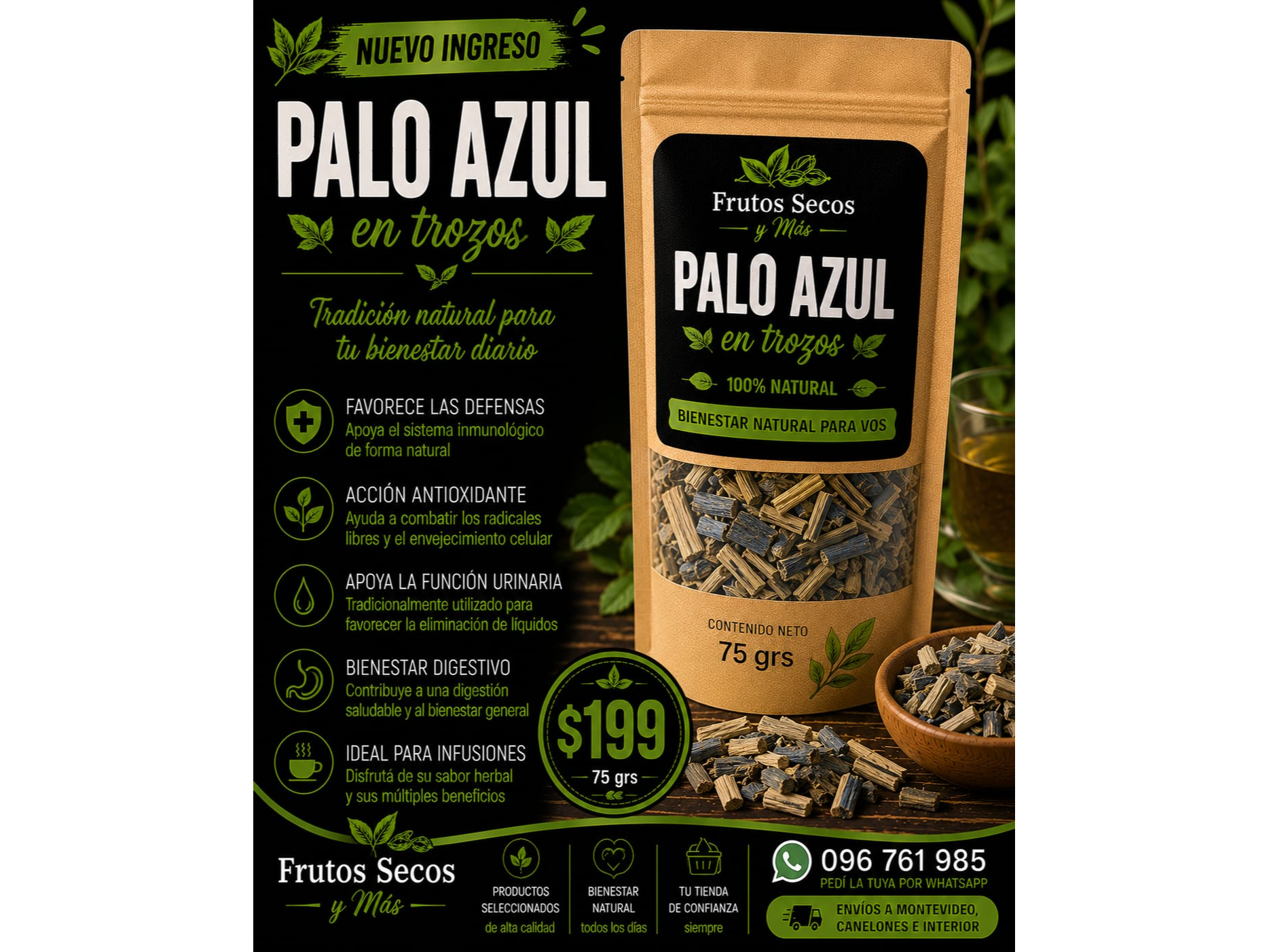 PALO AZUL 75GR