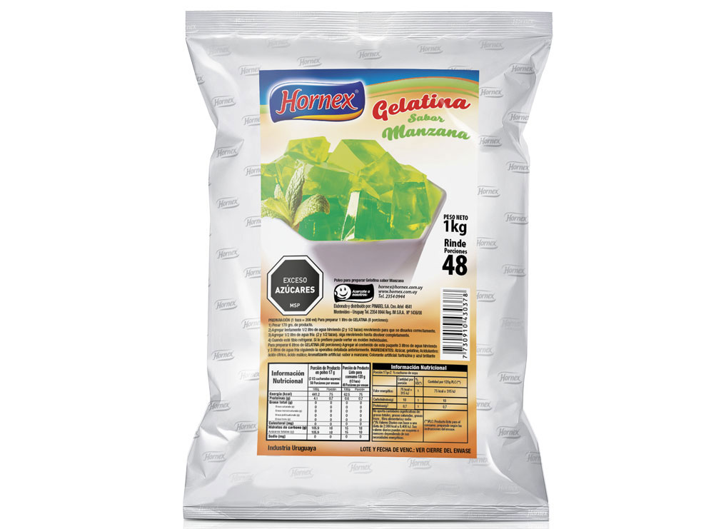 GELATINA DE MANZANA - PAQ. 1 KG