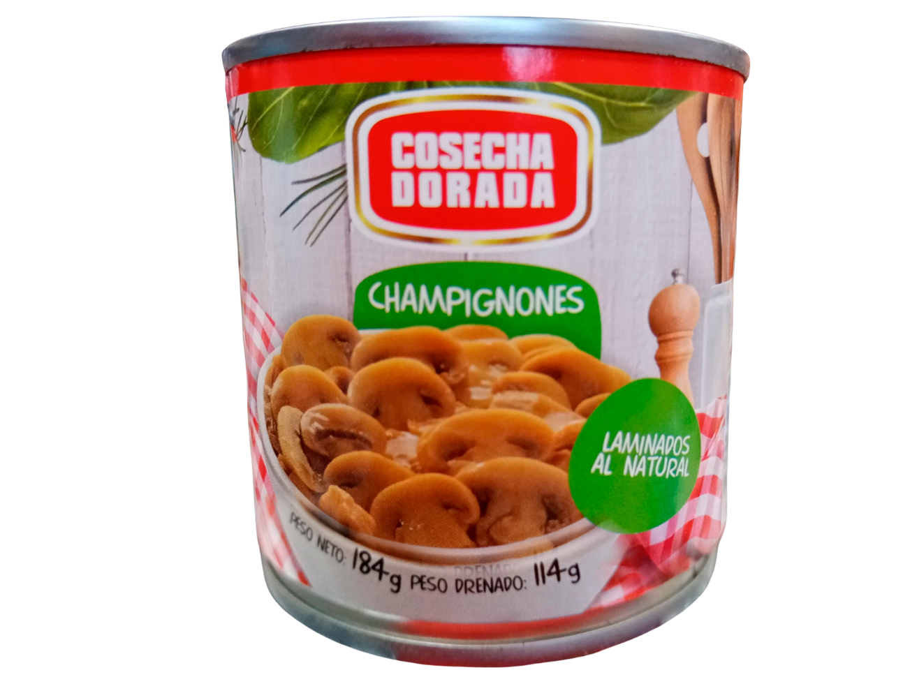 CHAMPIÑONES LAM. - LATA 184 GRS