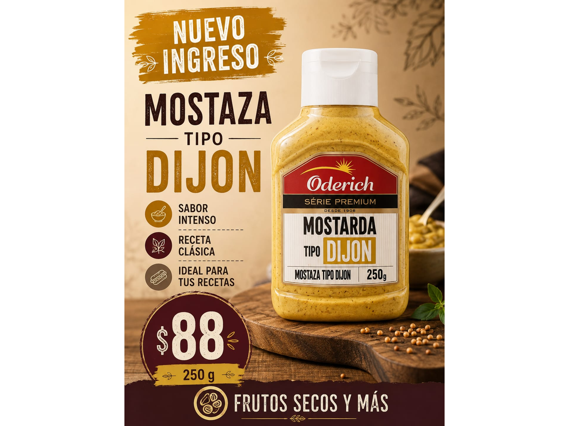 Mostaza tipo Dijon 250g