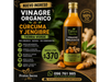 vinagre curcuma y jengibre 500 ml organico