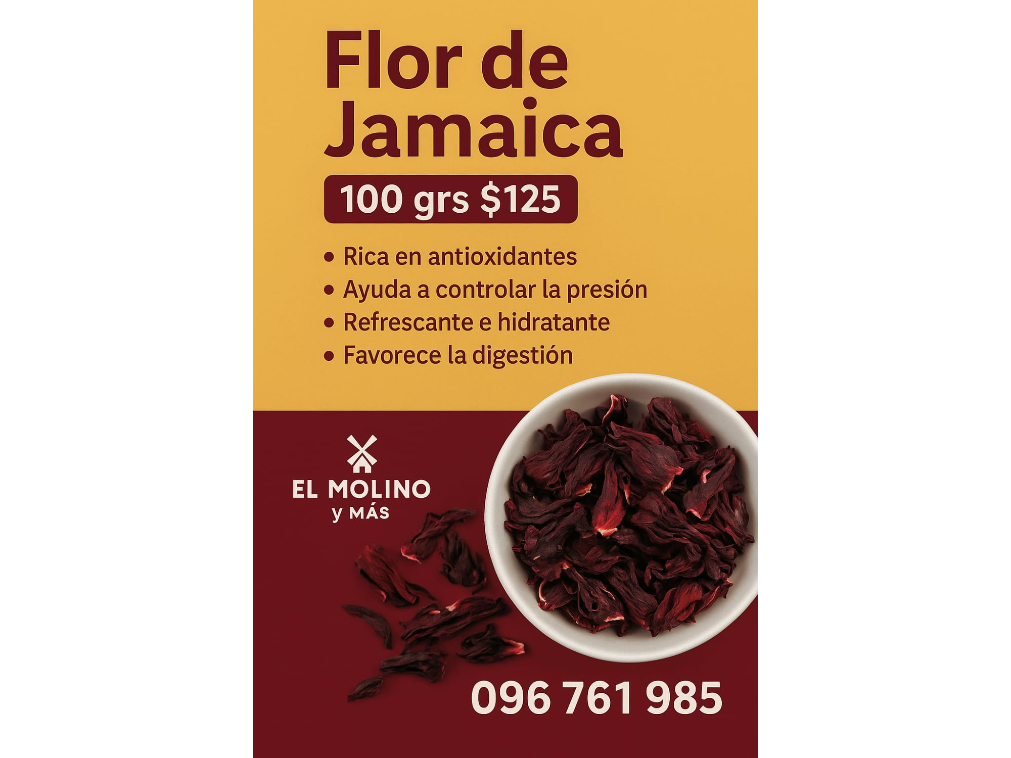 FLOR DE JAMAICA  -  PAQ.  500 GRS