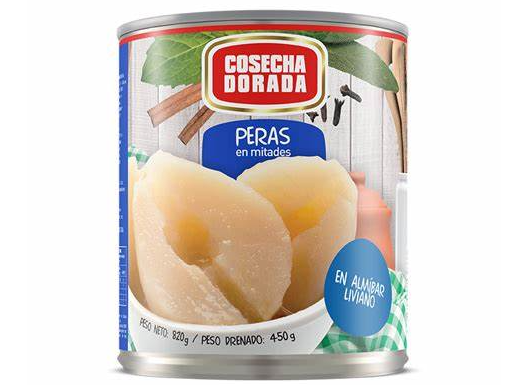 PERAS EN ALMIBAR - lata 820 grs