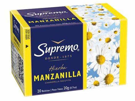 TE SUPREMO MANZANILLA  - POR 20 SOBRES