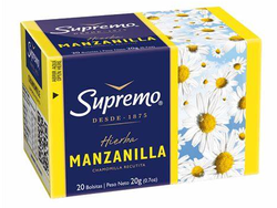TE SUPREMO MANZANILLA - POR 20 SOBRES