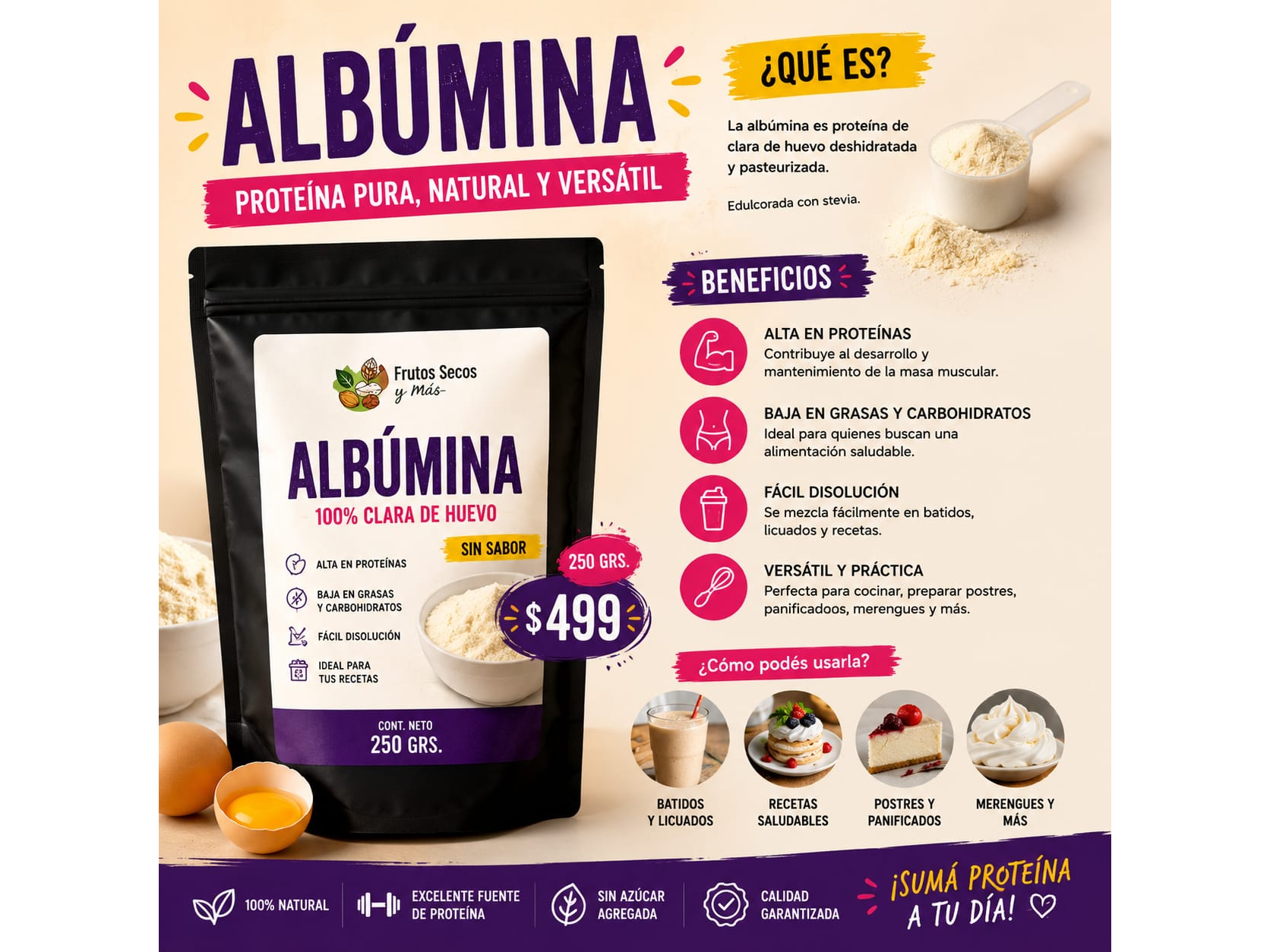Albumina 250gr