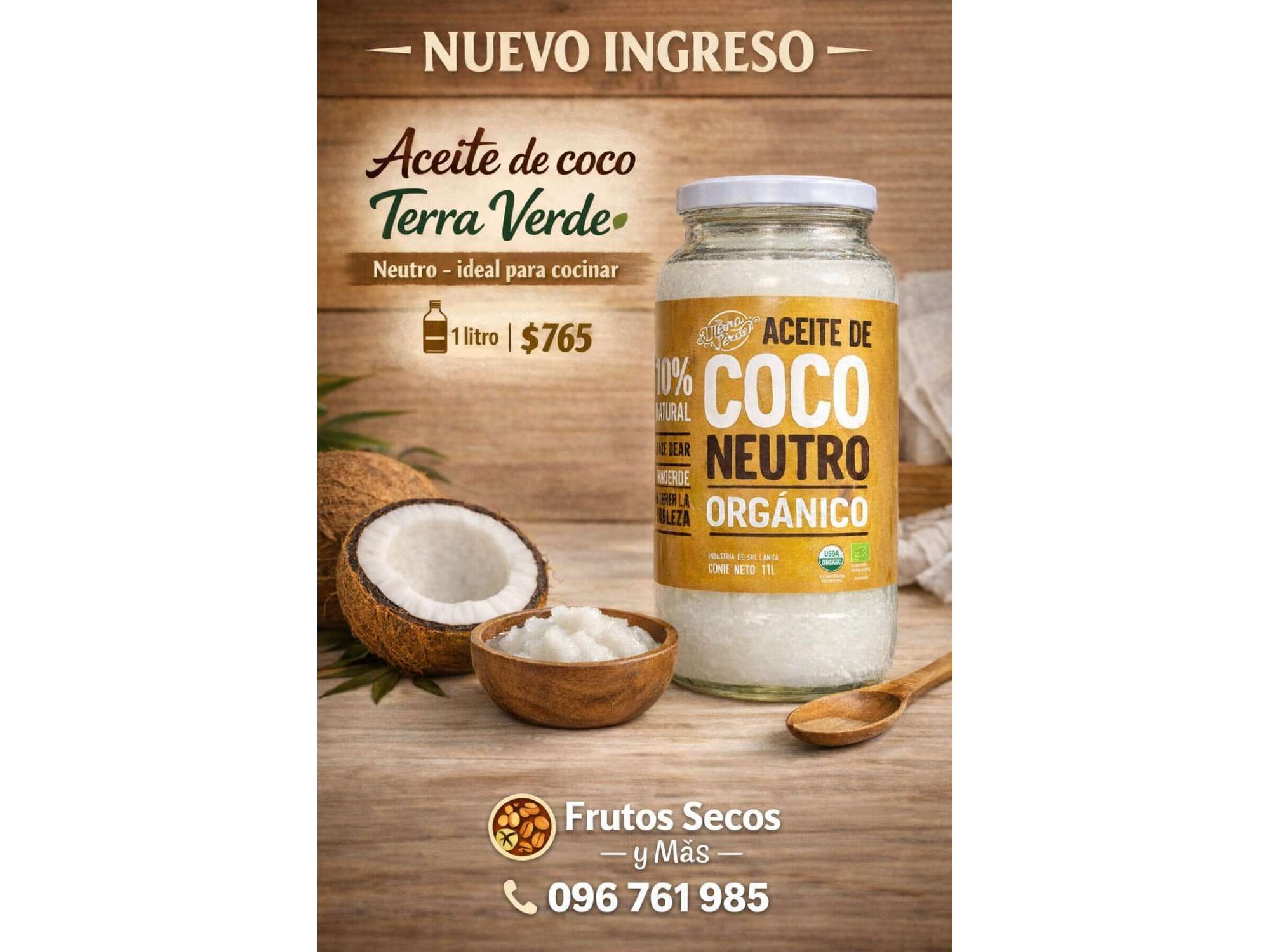 Aceite de coco 1L