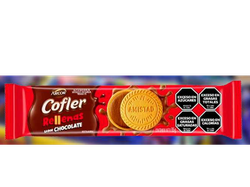 Galletitas COFLER Sabor Vainilla Con Relleno De Chocolate x85g.