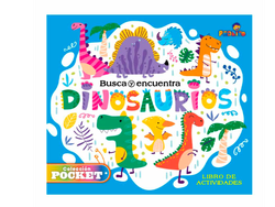 LIBRO P/COLOREAR POCKET DINO AZUL C/U