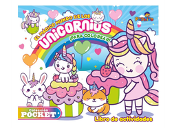 LIBRO P/COLOREAR POCKET UNICORNIOS C/U