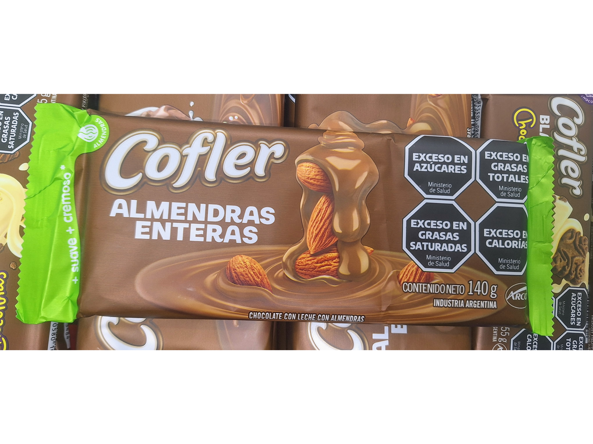 Chocolate COFLER Almendras  x140g.
