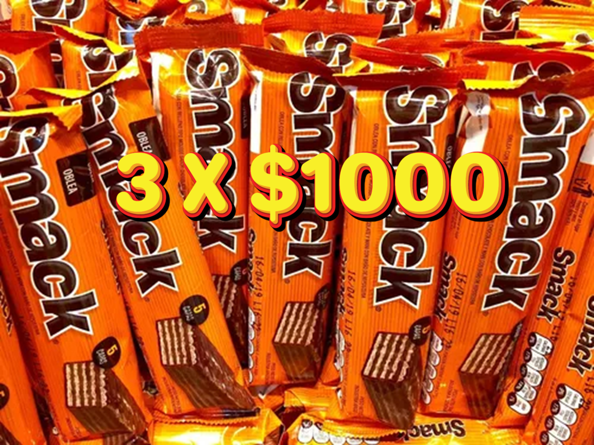 Oblea SMACK Chocolate Y Maní x33g