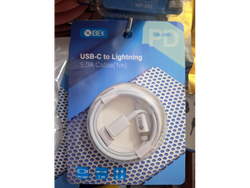 CABLE IPHONE LIGHTNING A TYPE C 5.0A 1M