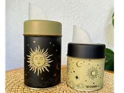 SET DE LATAS CON DISEÑO Sol y luna