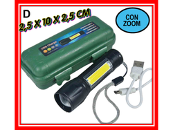 LINTERNA 3 LUCES USB EN CAJA