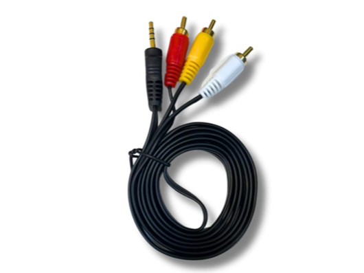 CABLE 3.5 A 3 RCA  1.5 M