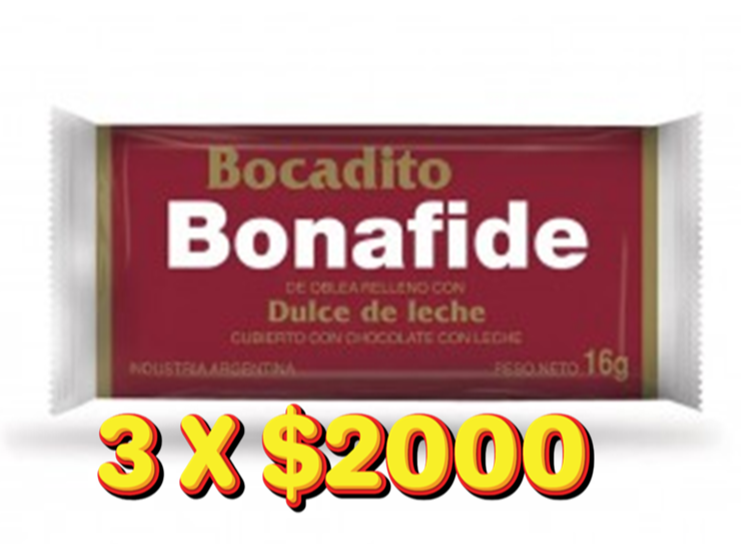 Bocadito BONAFIDE Dulce de Leche