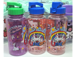 BOTELLA UNICORNIO GLITTER tapa flip