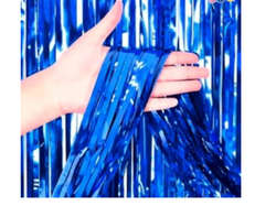 CORTINA METALICA AZUL 100x200cm