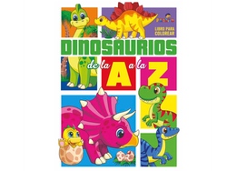 LIBRO P/COLOREAR 23X31 DINO DE LA A A LA Z C/U