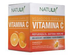 Natuliv Vitamina C X15 Sobres Refuerza Sistema Inmune Sabor Naranja