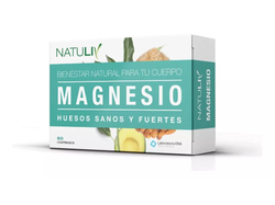 Magnesio 30 Comp Natuliv Huesos Sanos Y Fuertes